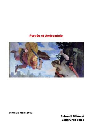 L' histoire de Persée et Andromède