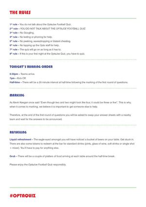 OptaJoe Quiz 3 Program