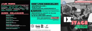 dépliant stage orchestre villiers saint benoît 2012