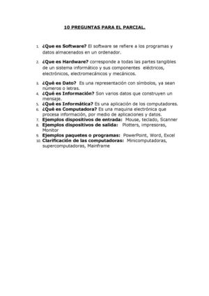 10 PREGUNTAS PARA EL PARCIA