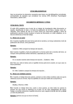 BILIOGRAFIA Y CITAS SEGUN NORMAS APA