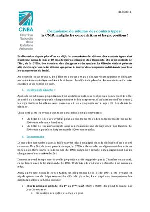 CP - Commission de réforme des contrats types : la CNBA multiplie les concertations et les propositions !
