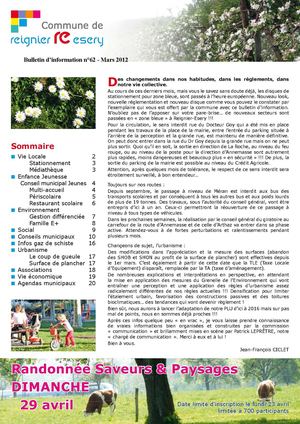 Feuilles Info n°62 mars 2012