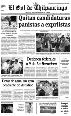 El Sol de Chilpancingo - 26 Marzo 2012
