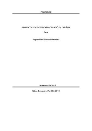 Protocol PRODISLEX 2n Cicle