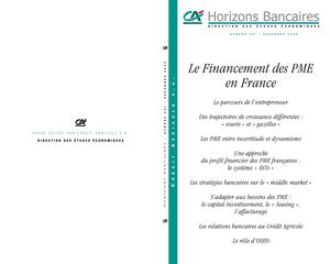 Horizons Bancaires | Le Financement des PME en France