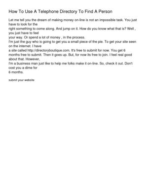 How To Use A Telephone Directory To Find A Person