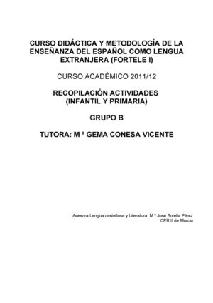 ACTIVIDADES FORTELE I (GRUPO B)