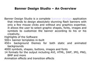 Banner Design Studio – An Overview