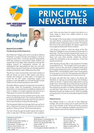 Day Waterman College Principal's Newsletter (7th Edition)