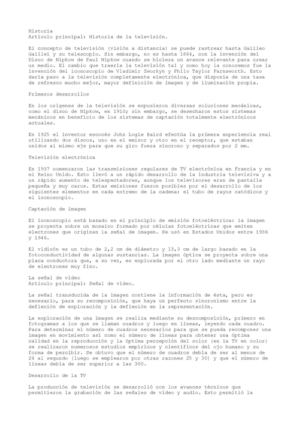 La Television, Historia y complementos