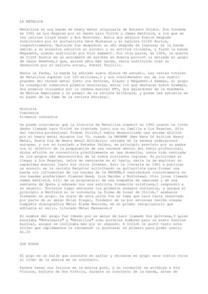 LA METALICA, Y LOS POGAS