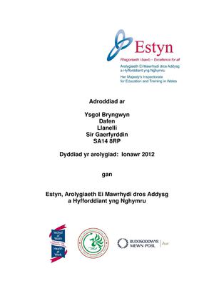 Adroddiad_arolygiad_Bryngwyn_School_CYM_2012
