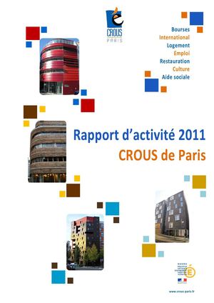 Rapport d'activité du CROUS de Paris - Année 2011