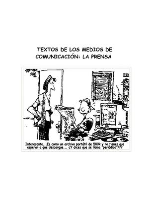 Textos de los medios de comunicación.
