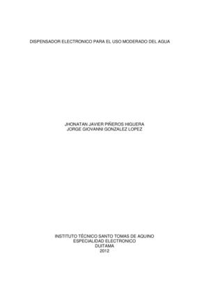 dispensador electronico de agua