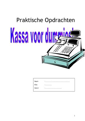 PO boekje kassa voor dummies