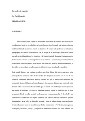 Un sendero de esquirlas