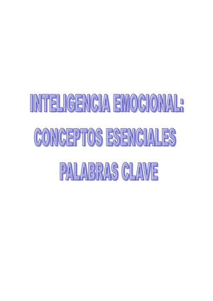 IE: Conceptos/ Palabras clave