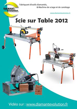 Catalogue Scie sur table 2012
