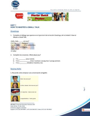 Starter Unit 1-quick review