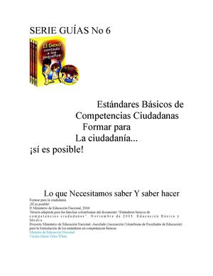 Una Educación Para un Buen Ciudadano !!! 