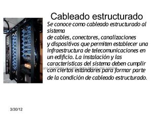 Cableado estructurado