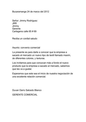 carta comercial
