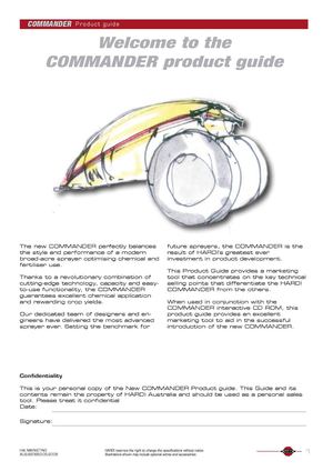 COMMANDER Product guide