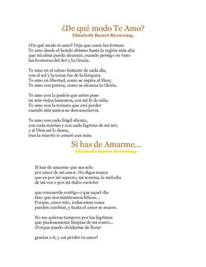 De qué modo Te Amo