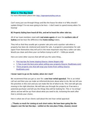 What Is The Big Deal-BG Property Styling