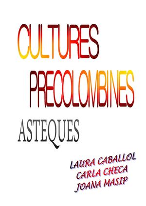 Les cultures precolombines