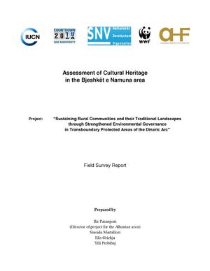 Assessment of Cultural Heritage in the Bjeshkët e Namuna area 