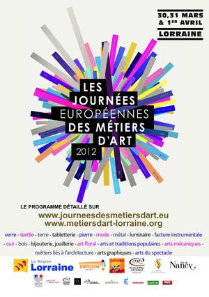 Journées des métiers d'art 2012 (30,31 Mars et 1er Avril)