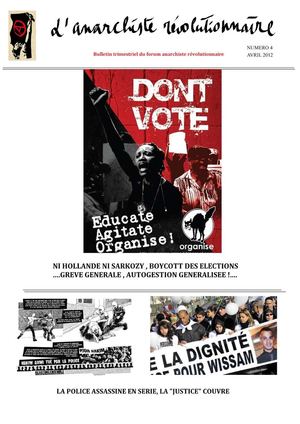 L'anarchiste révolutionnaire n°4 avril 2012