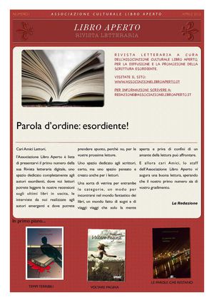 Rivista Letteraria Libro Aperto- aprile 2012