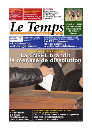 Le Temps d'Algérie Edition du Samedi 31 Mars 2012