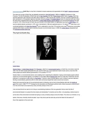 Earth Day
