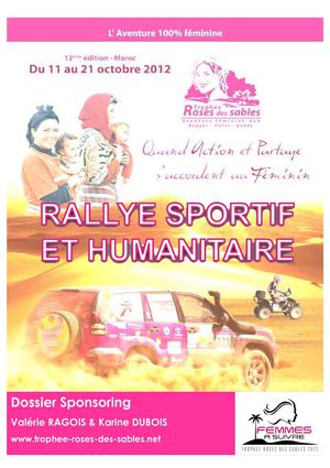 Dossier Karine Dubois Valérie Ragois Trophée Roses des Sables