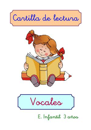 Cartilla de vocales.