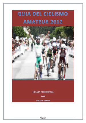 GUIA CICLISMO AMATEUR 2012