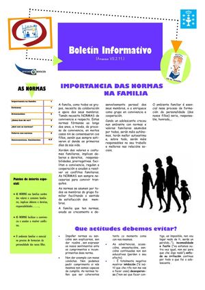 As normas na familia