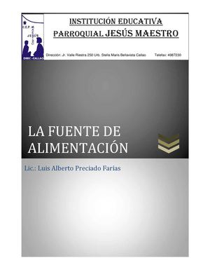 LA FUENTE DE ALIMENTACIÓN