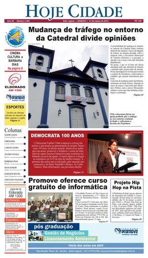 Jornal Hoje Cidade 31-03-2012