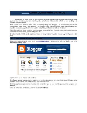 Como hacer un blog