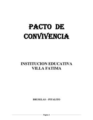 PACTO DE CONVIVENCIA VILLA FATIMA 