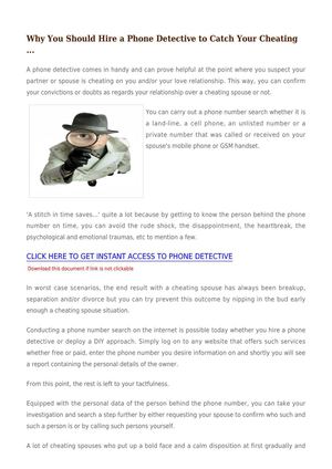 Why You Should Hire A Phone Detective To Catch Your Cheating ...