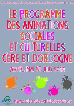 Plaquette des animations sociales et culturelle avril, mai, juin 2012