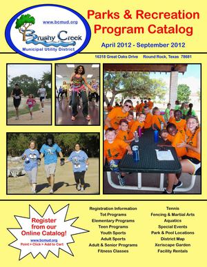 Brushy Creek April-September 2012 Program Catalog