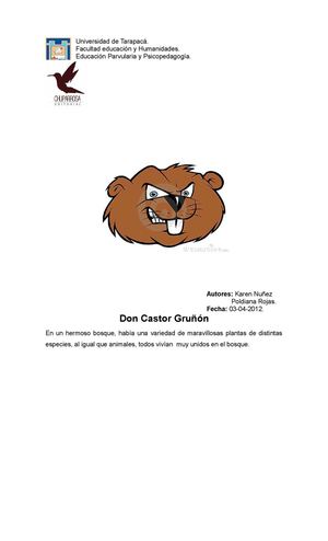 el castor gruñon